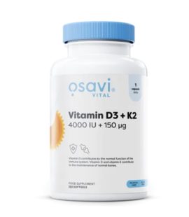Vitamine D3 + K2, 4000 UI + 150 μg